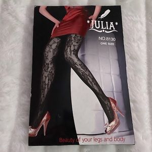 Julia Black Sexy Black Fishnet Stockings